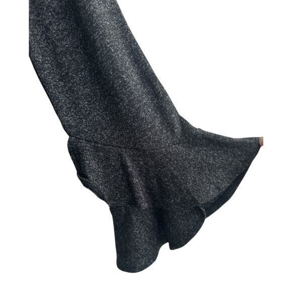 Ann Taylor Factory Charcoal Gray Flared Bell Sleeves Knitted Top Women’s Medium - Picture 2 of 6